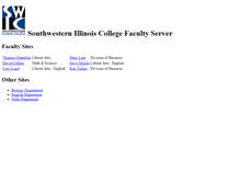 Tablet Screenshot of fac.swic.edu